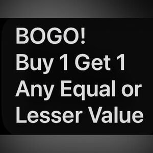 BOGO! Buy 1 Get 1 Promotional Sign - Black & White